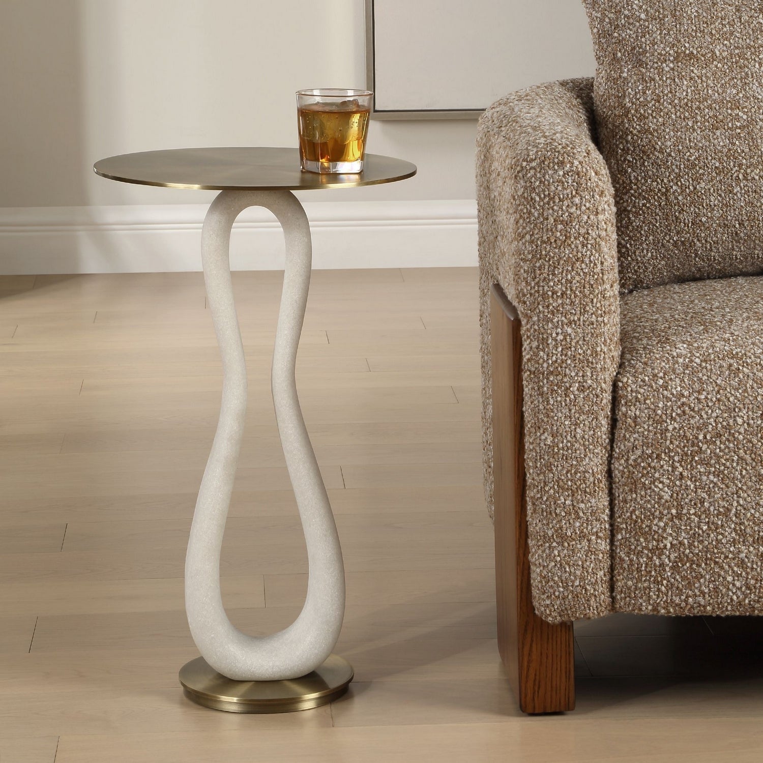 Uttermost - 50363 - Accent Table - Sonia - Brass