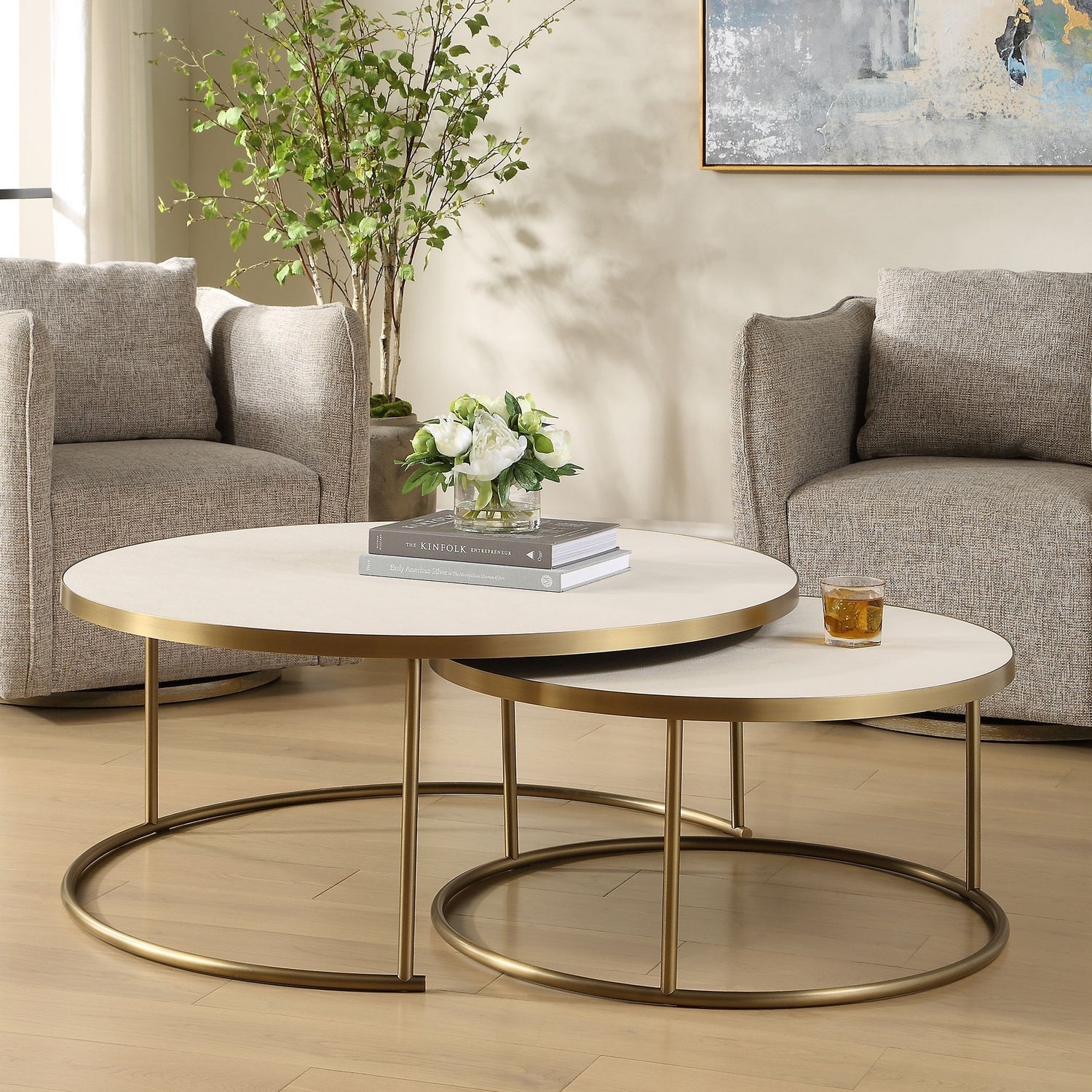 Uttermost - 50370 - Coffee Tables Set/2 - Aragon - Brass