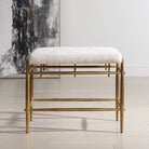 Uttermost - 53039 - Bench - Karleen - Antique Brass