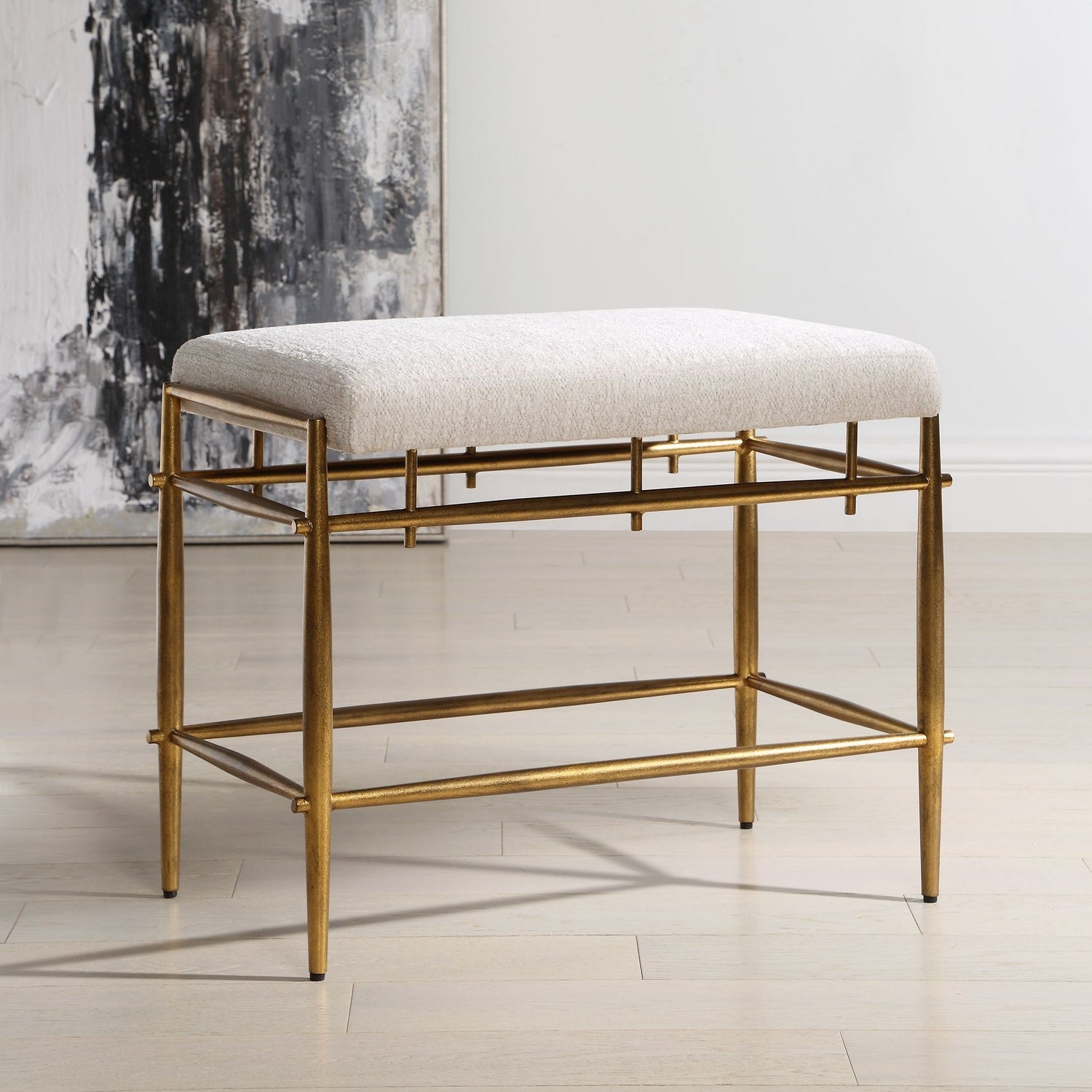Uttermost - 53039 - Bench - Karleen - Antique Brass