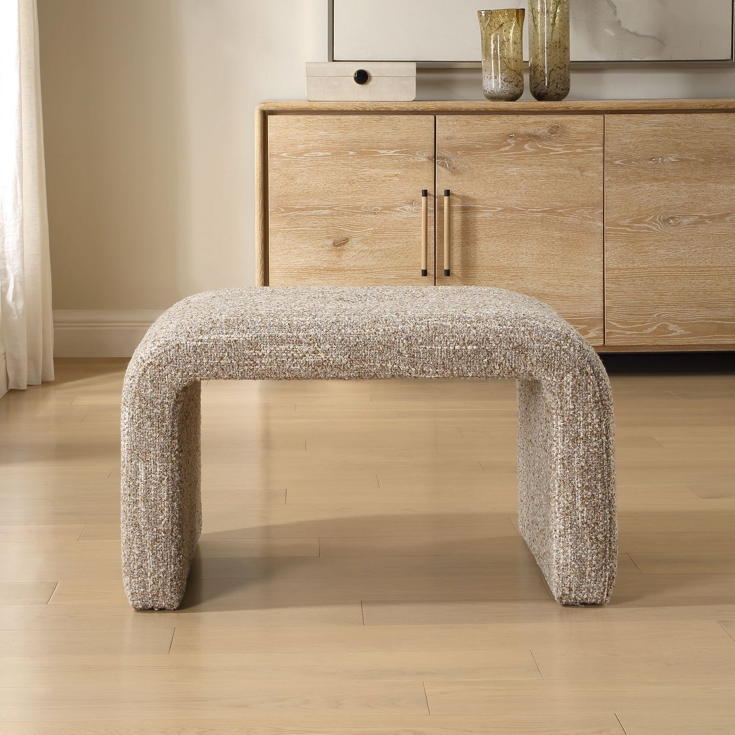 Uttermost - 53048 - Bench - Leora - Caramel And Gray