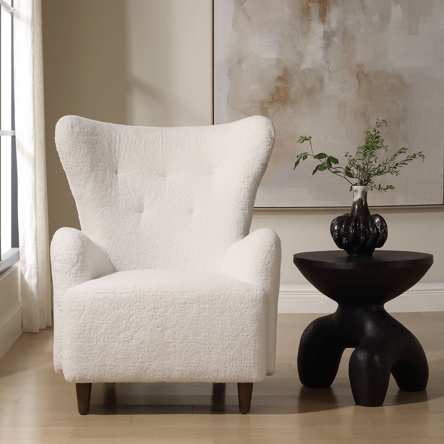 Uttermost - 53049 - Armchair - Ingel - Solid Wood