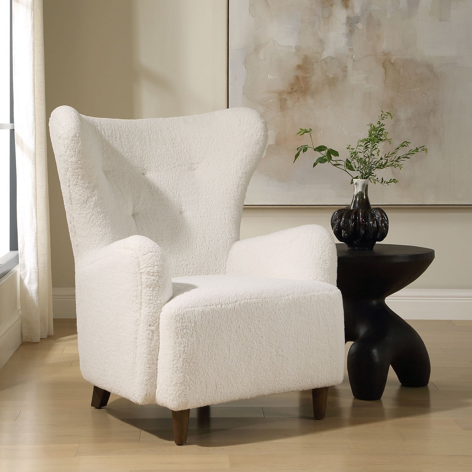 Uttermost - 53049 - Armchair - Ingel - Solid Wood