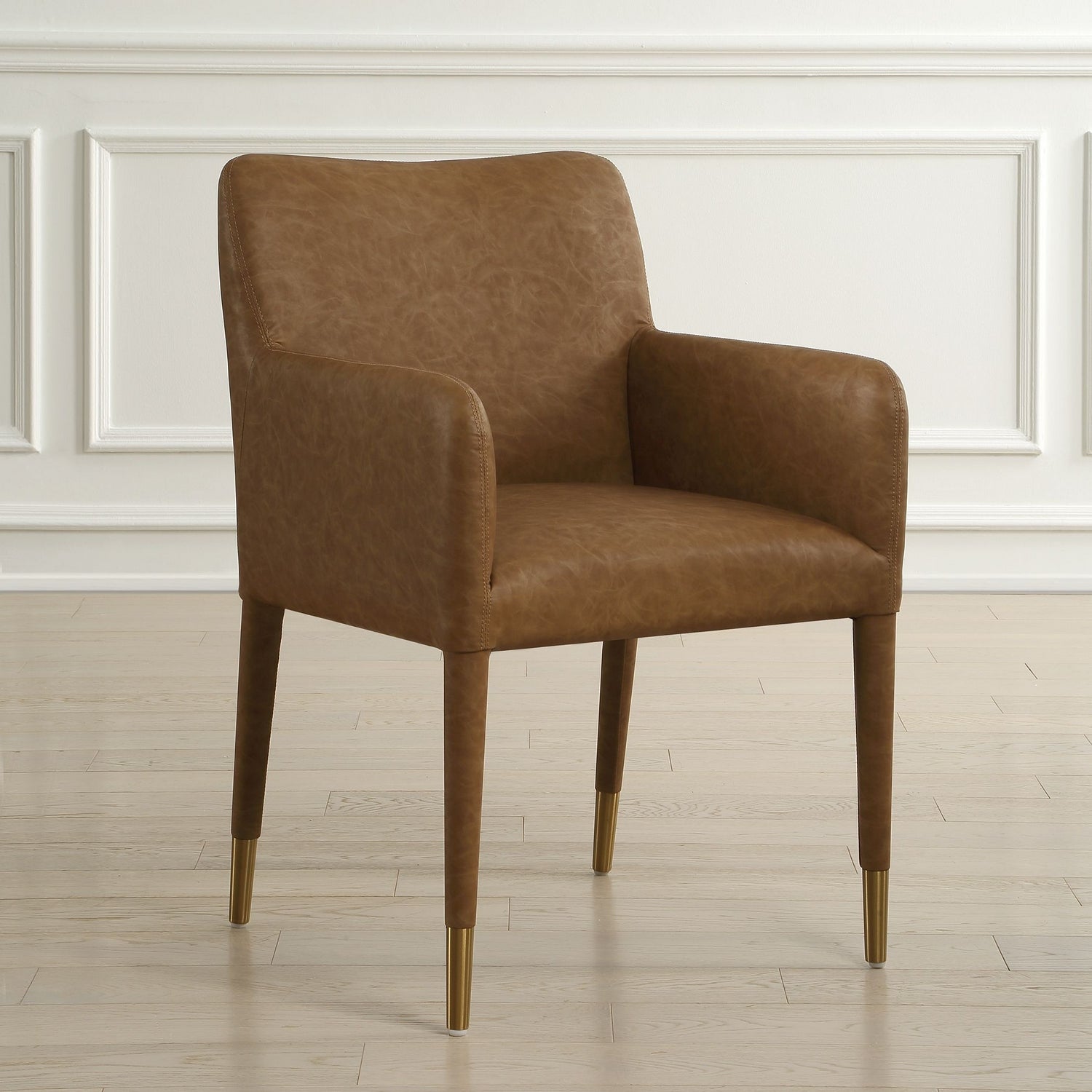 Uttermost - 53055 - Dining Chair - Conifer - Brushed Brass