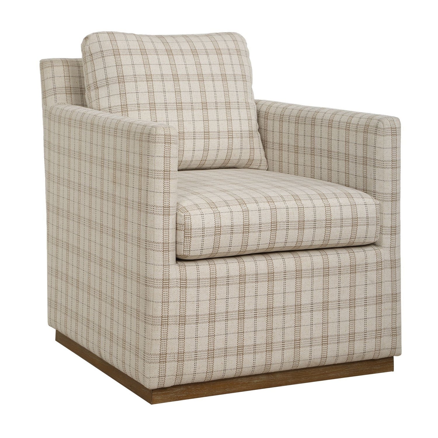 Uttermost - 53062 - Swivel Chair - Basie - Natural Oak