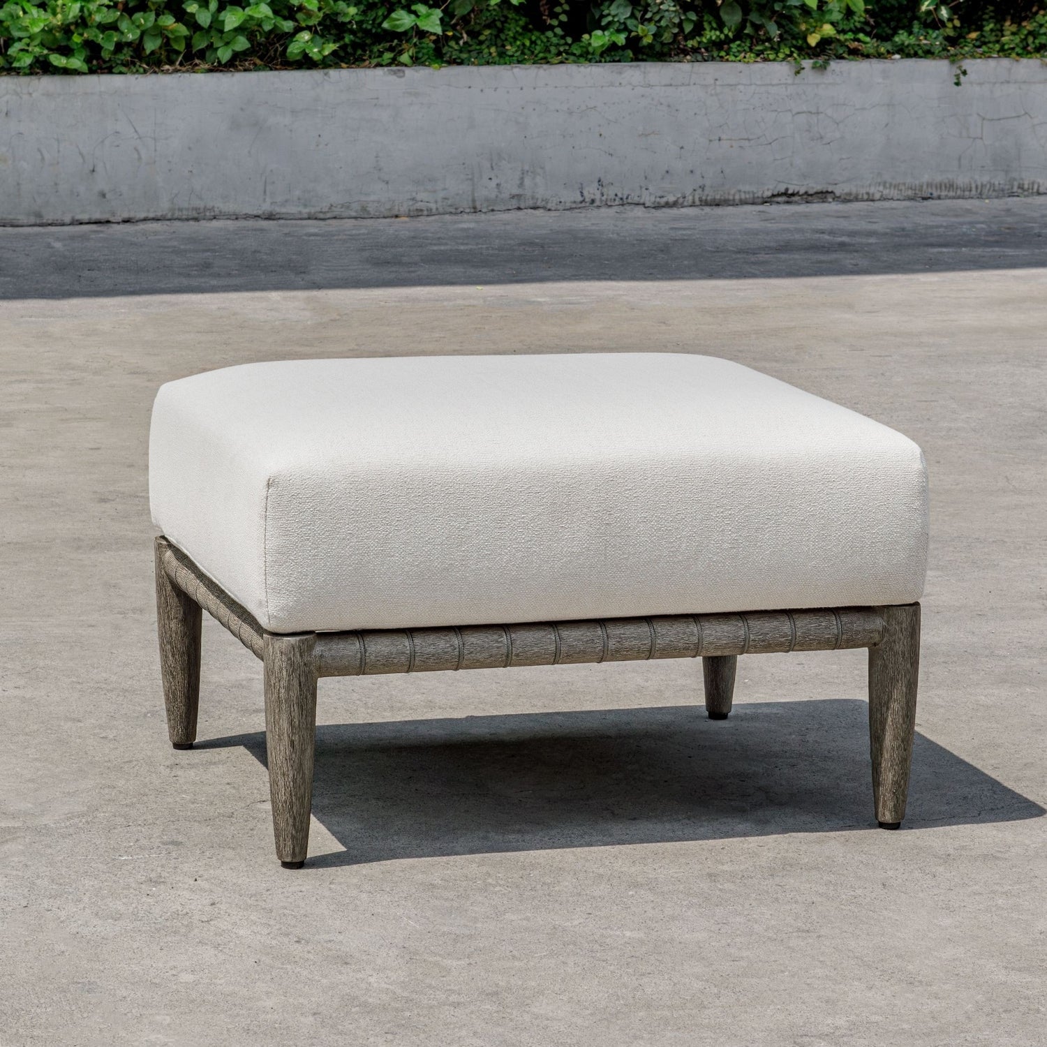 Uttermost - 53124 - Outdoor Ottoman - Borneo - Natural Wood