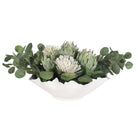 Uttermost - 60256 - Bowl Centerpiece - Protea Blooms - White