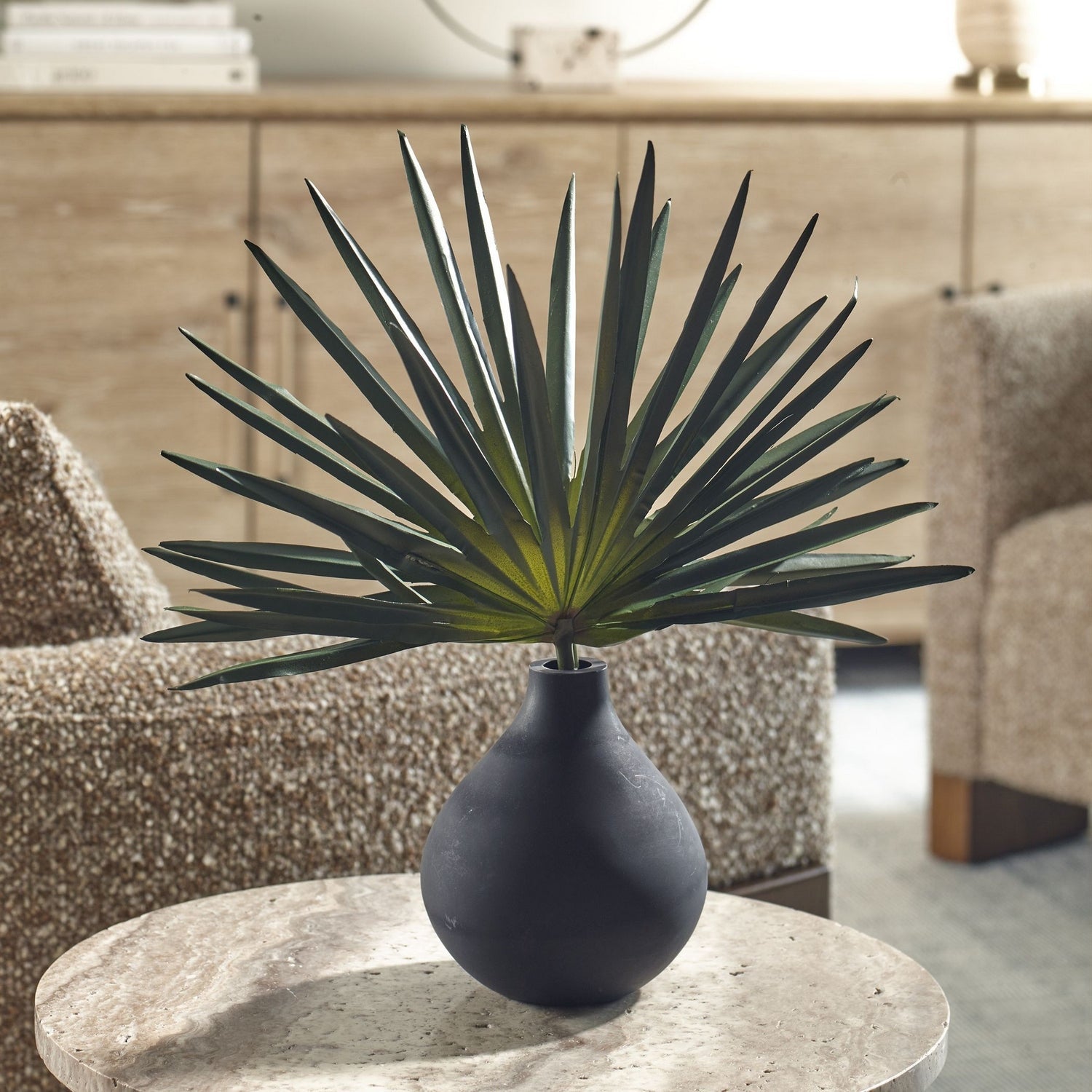 Uttermost - 60259 - Vase - Axis Palm - Matte Black