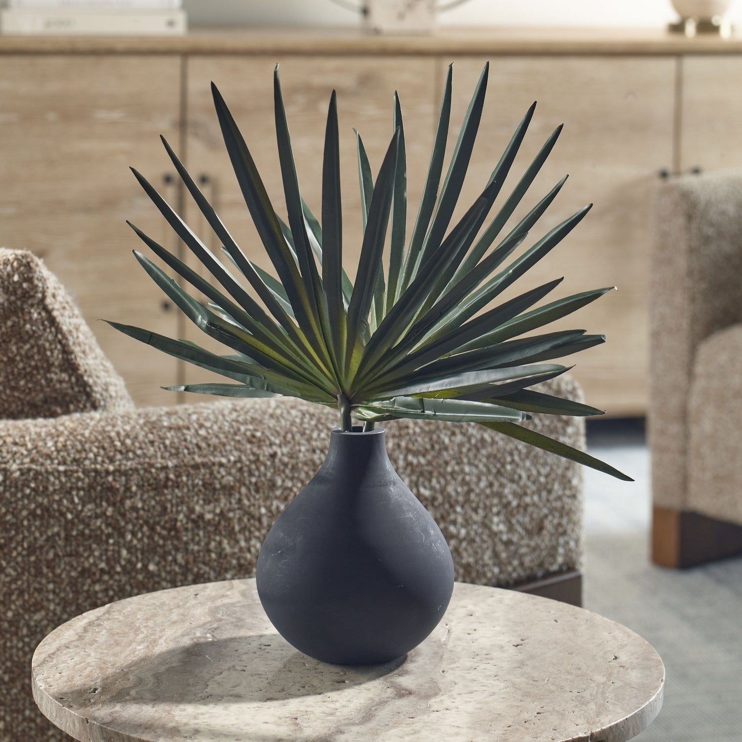 Uttermost - 60259 - Vase - Axis Palm - Matte Black