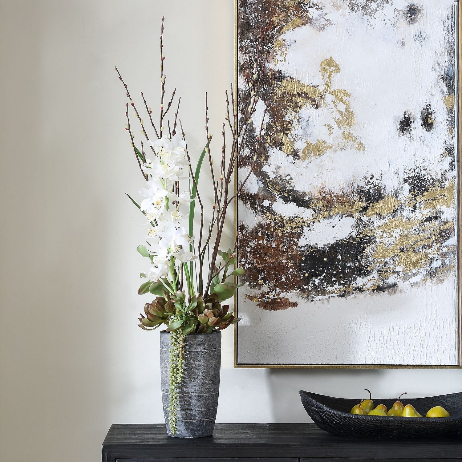 Uttermost - 60265 - Vase Centerpiece - Eterna Orchid - White