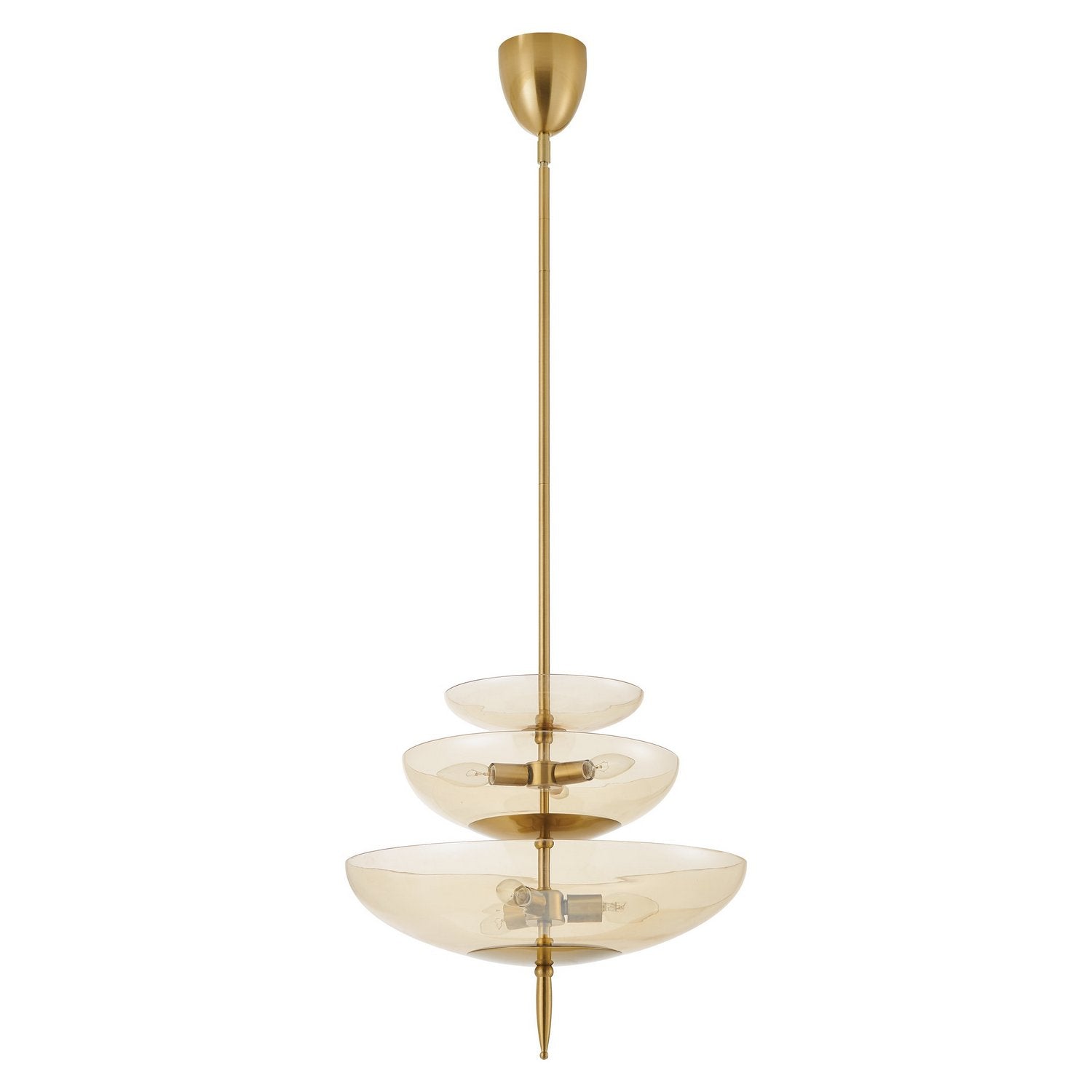 Thesis Lighting 206931A Fiorello Pendant in Brushed Gold