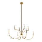Thesis Lighting 206935A Florian Chandelier in Brushed Gold, Clear