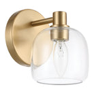 Thesis Lighting 206998A Valentina Wall Sconce in Champagne Gold, Clear