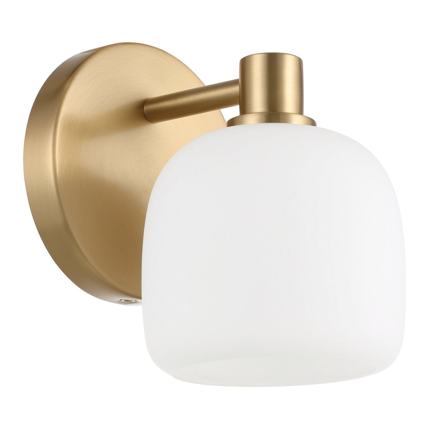 Thesis Lighting 206999A Valentina Wall Sconce in Champagne Gold, Etched Opal