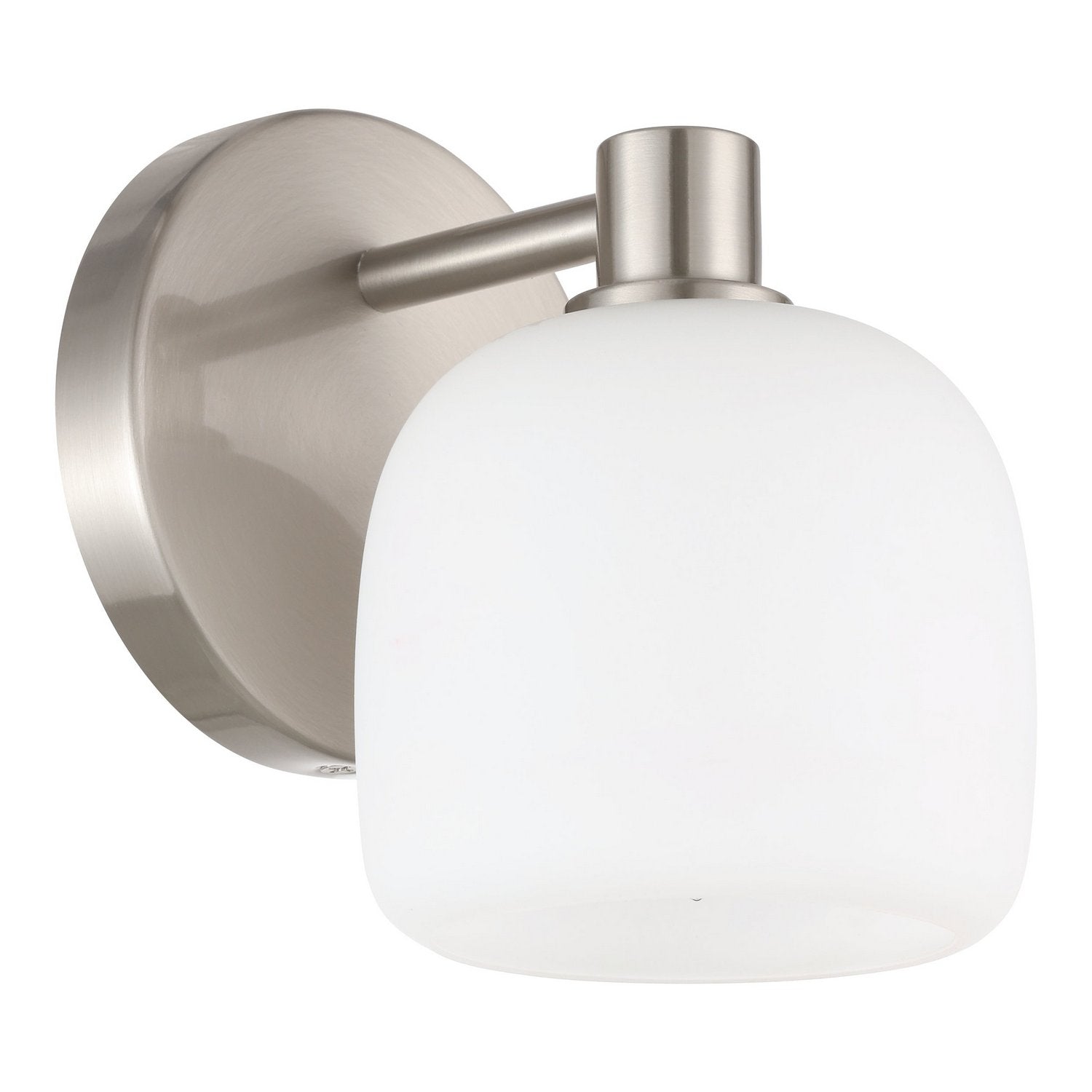 Thesis Lighting 207002A Valentina Wall Sconce in Brushed Nickel, Etched Opal