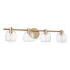 Thesis Lighting 207018A Valentina Vanity in Champagne Gold, Clear