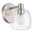Thesis Lighting 207001A Valentina Wall Sconce in Brushed Nickel, Clear
