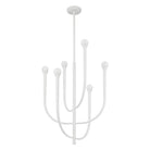 Thesis Lighting 207252A Dahlia LED Chandelier in Plaster White