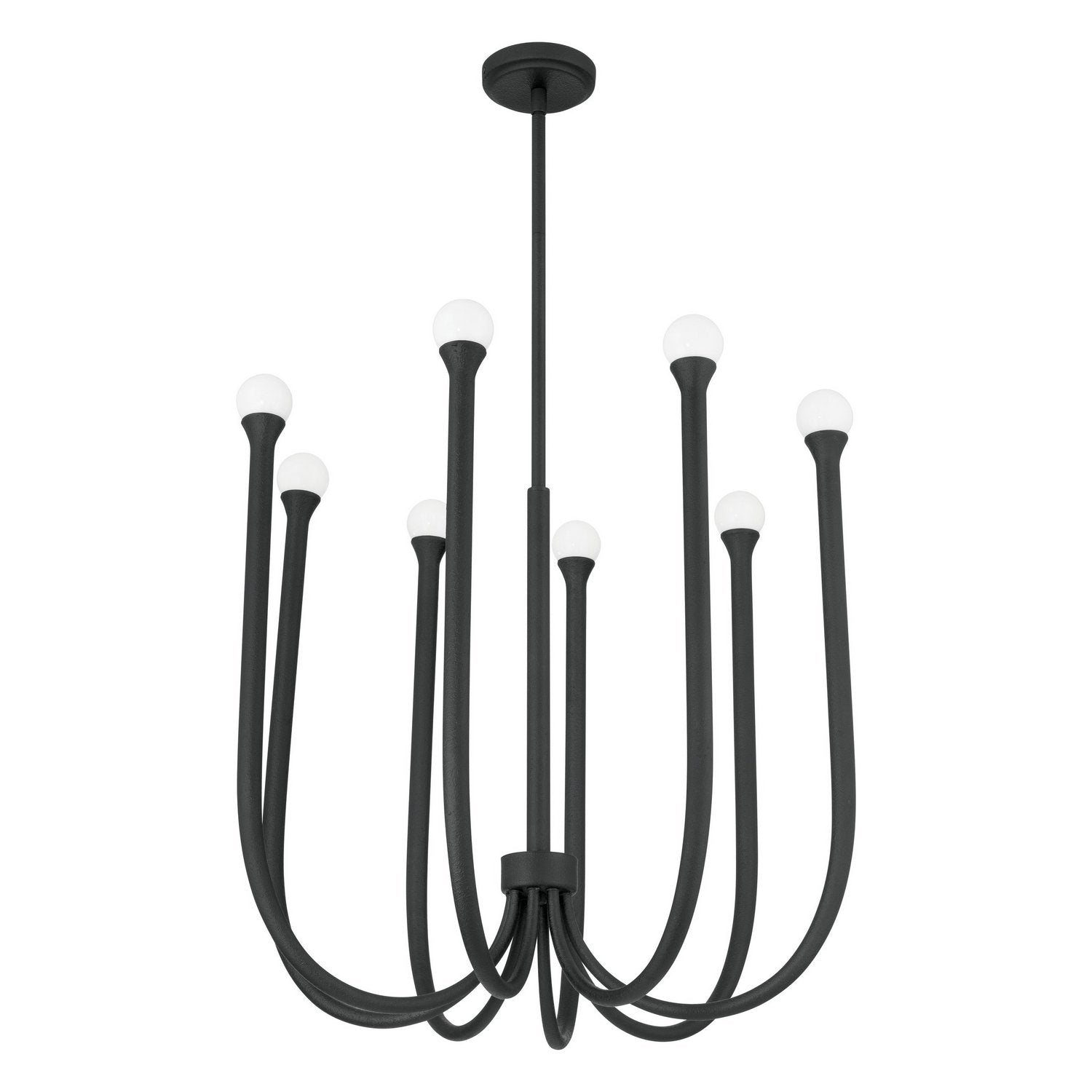 Thesis Lighting 207263A Dahlia LED Chandelier in Plaster Black