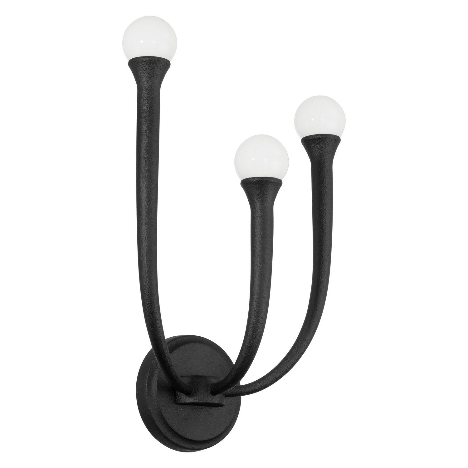 Thesis Lighting 207264A Dahlia LED Wall Sconce in Plaster Black