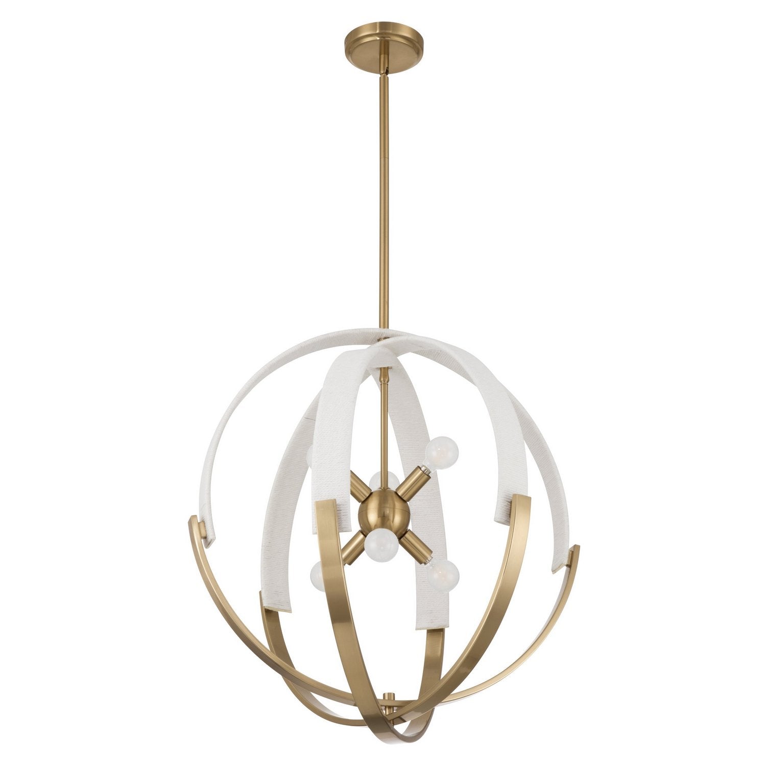 Thesis Lighting 207273A Abbey Chandelier in Brass