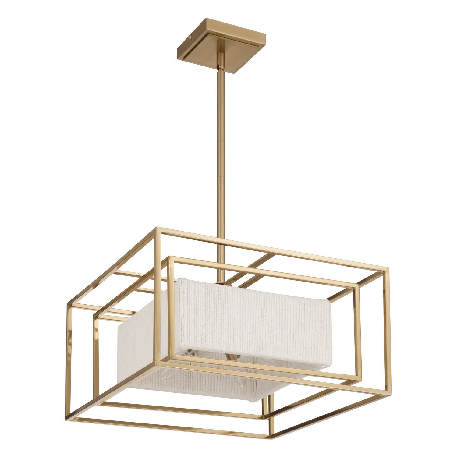 Thesis Lighting 207272A Abbey Convertible Pendant in Brass