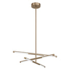 Thesis Lighting 207279A Overture LED Convertible Chandelier in Champagne Bronze