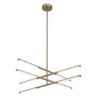 Thesis Lighting 207281A Overture LED Convertible Chandelier in Champagne Bronze