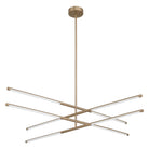 Thesis Lighting 207282A Overture LED Convertible Chandelier in Champagne Bronze
