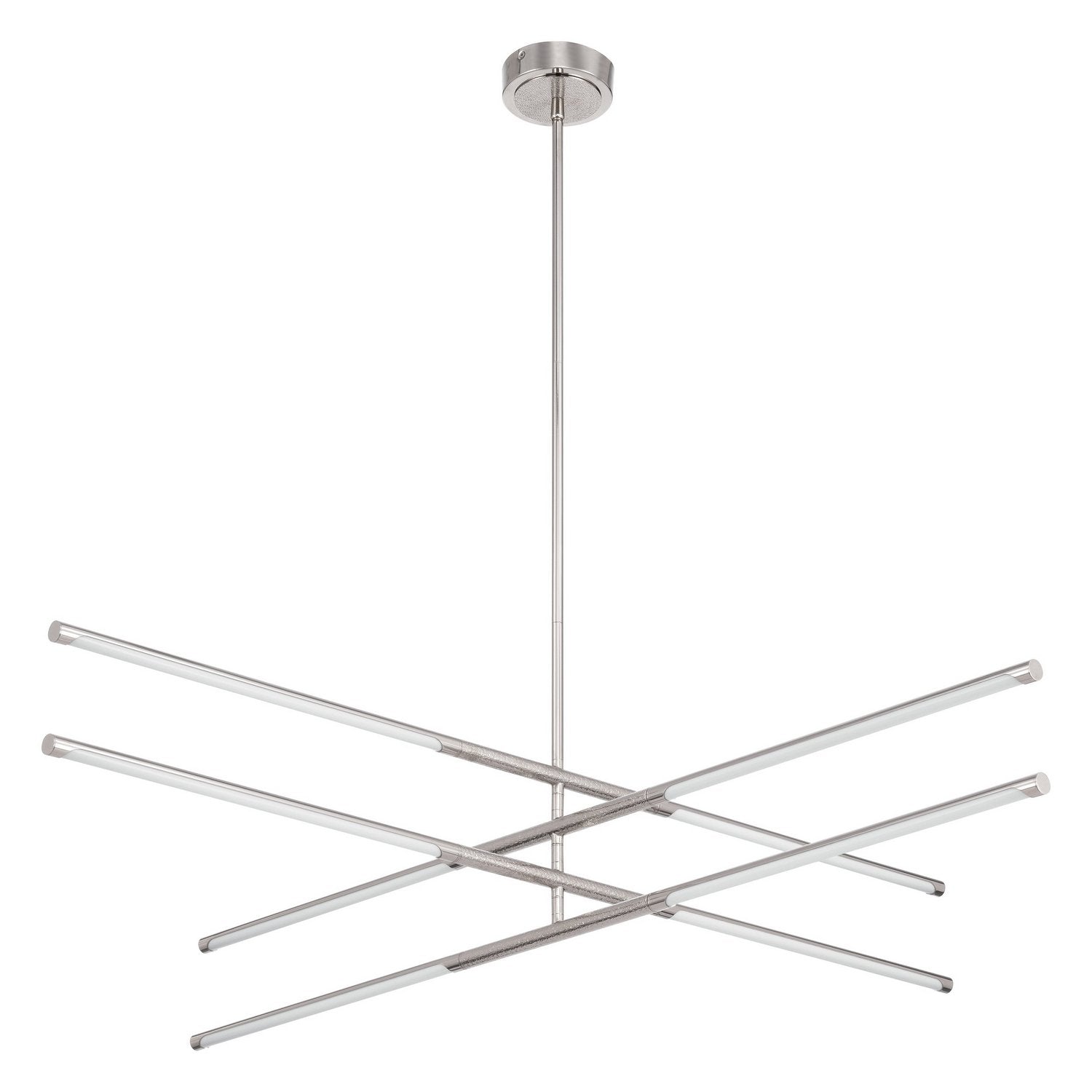 Thesis Lighting 207286A Overture LED Convertible Chandelier in Polished Nickel