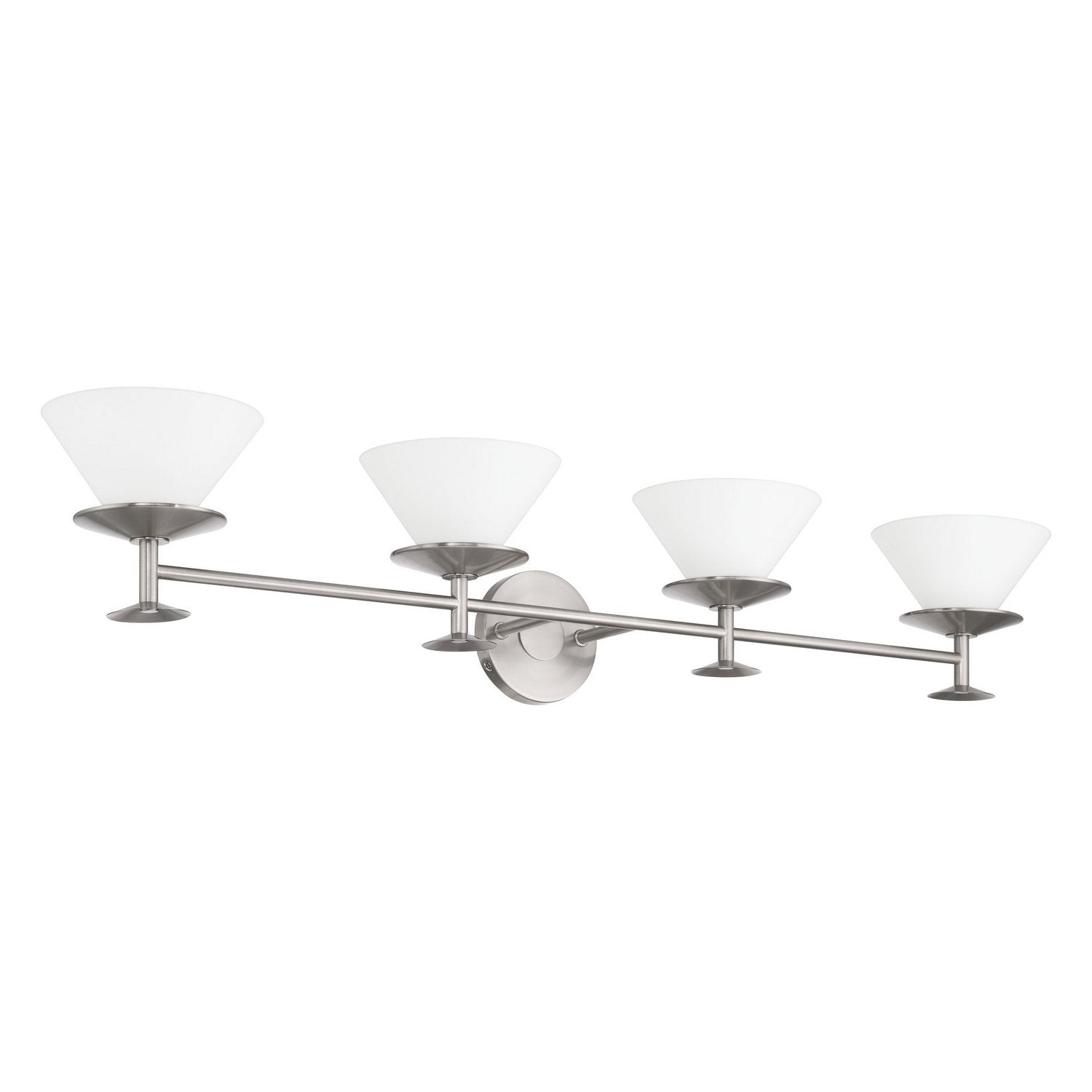 Thesis Lighting 207331A Tremolo Vanity in Brushed Nickel, Polished Nickel