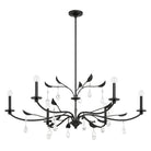 Thesis Lighting 207345A Presley Chandelier in Textured Black, Clear