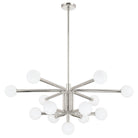 Thesis Lighting 207349A Stockholm LED Chandelier in Polished Nickel