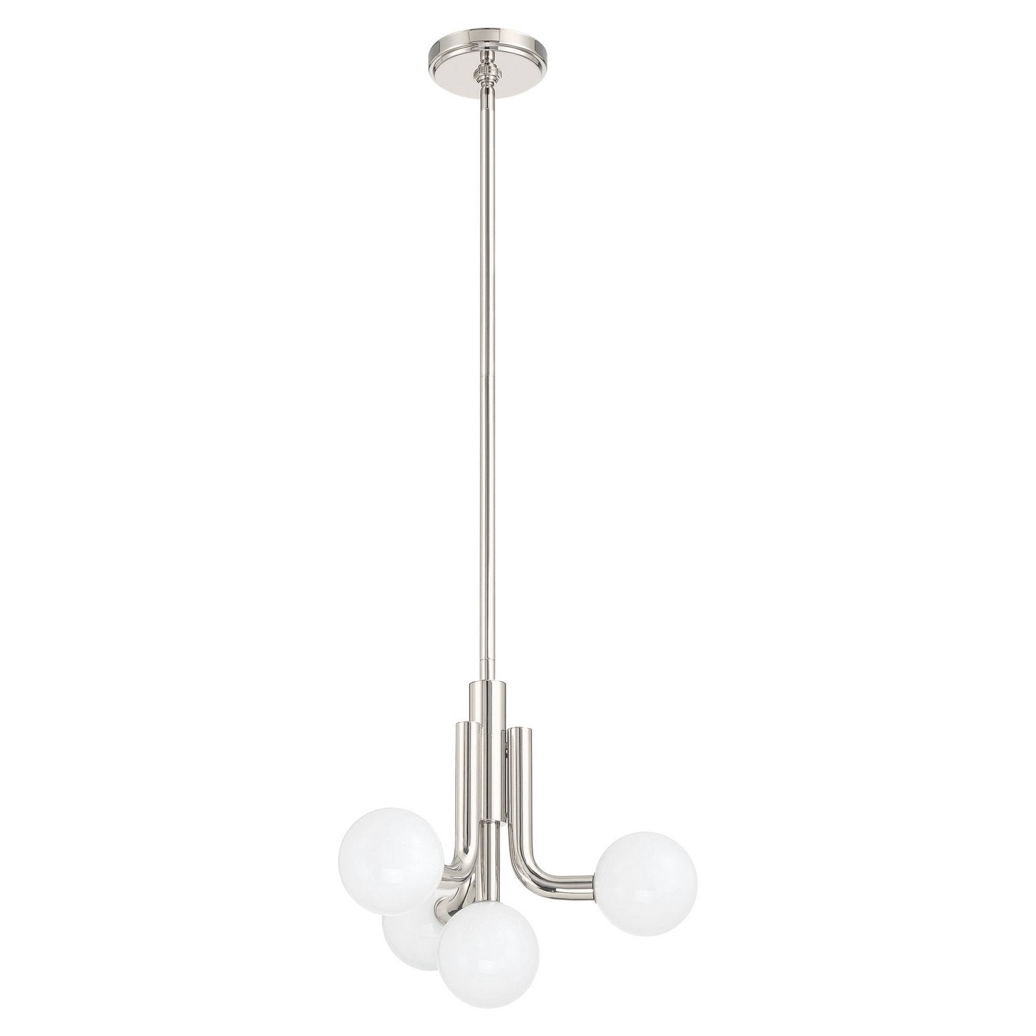 Thesis Lighting 207352A Stockholm LED Convertible Pendant in Polished Nickel