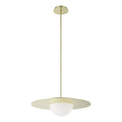 Thesis Lighting 207409A Solstice LED Convertible Pendant in Polished Brass