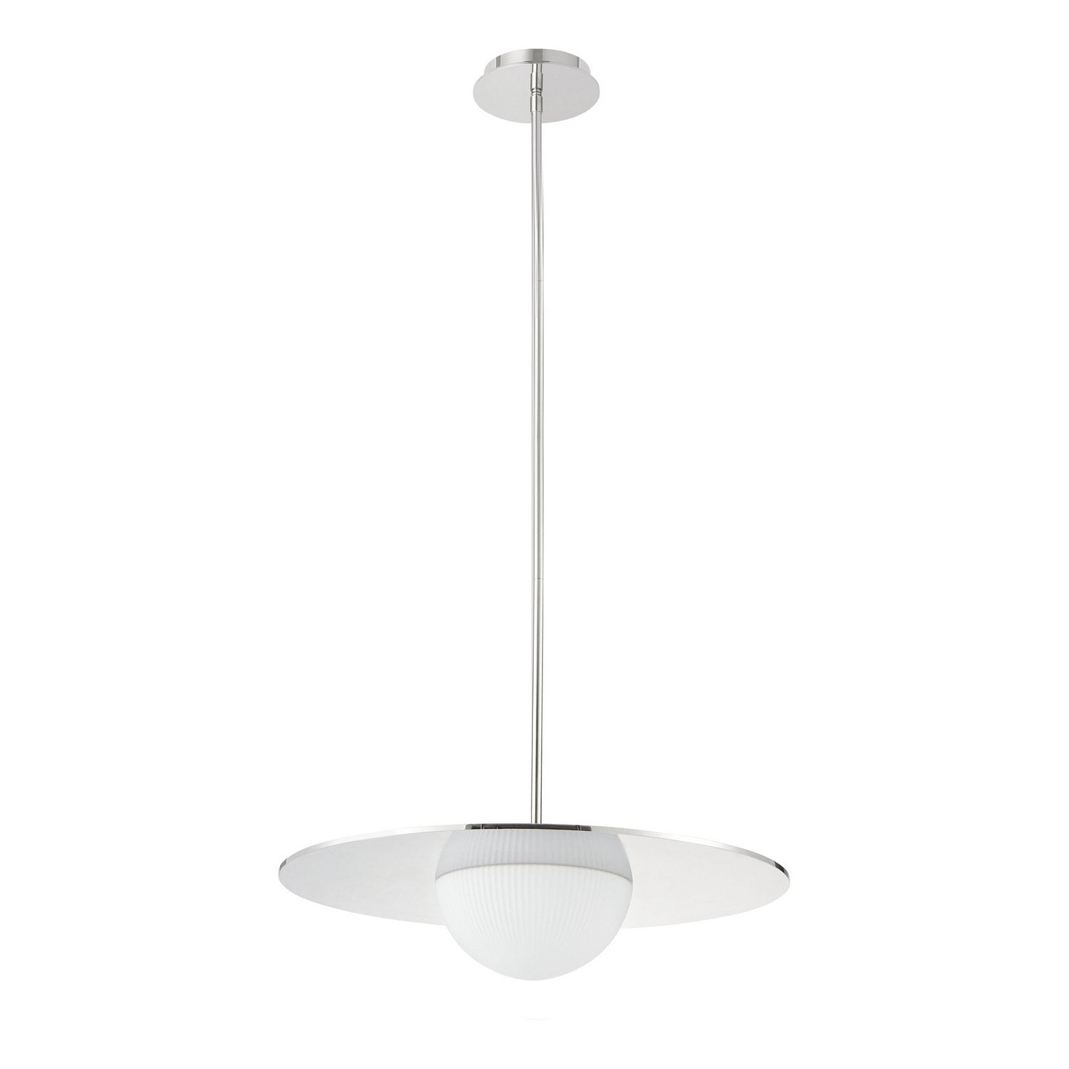 Thesis Lighting 207412A Solstice LED Convertible Pendant in Polished Nickel
