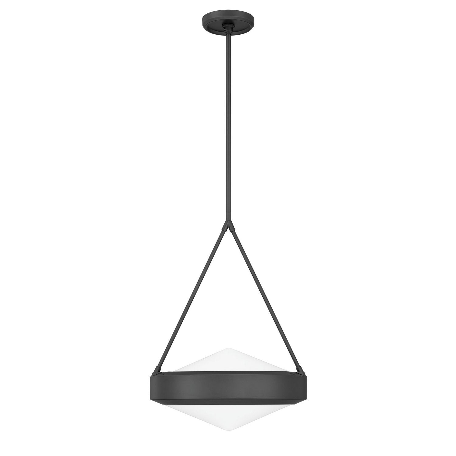 Thesis Lighting 207422A Agate Pendant in Matte Black, Opal