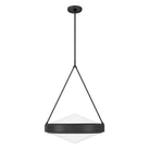 Thesis Lighting 207423A Agate Pendant in Matte Black, Opal