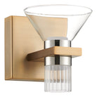 Thesis Lighting 207683A Blake LED Vanity in Champagne Gold, Polished Nickel