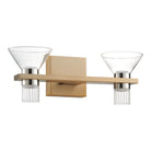 Thesis Lighting 207684A Blake LED Vanity in Champagne Gold, Polished Nickel