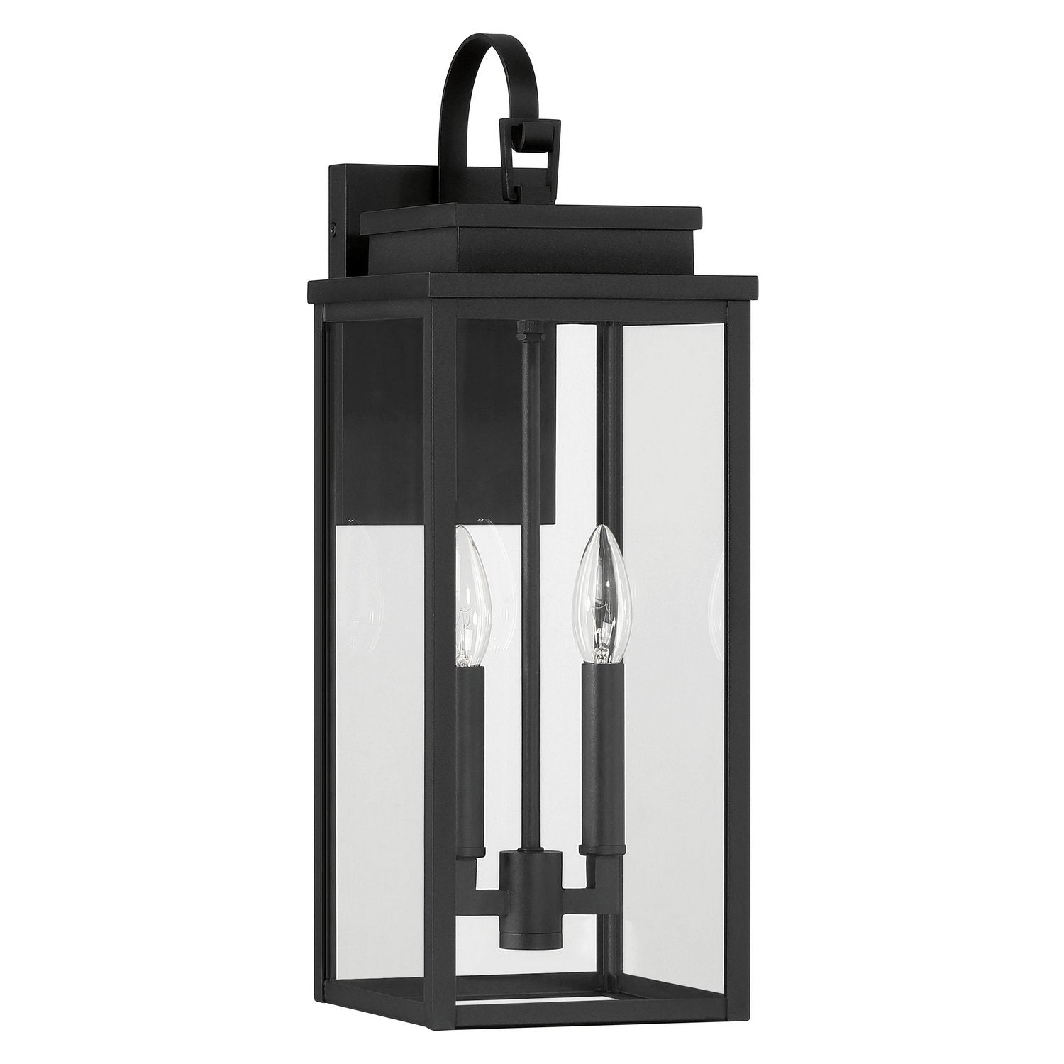 Thesis Lighting 207742A Hillside Exterior Wall Sconce in Textured Black