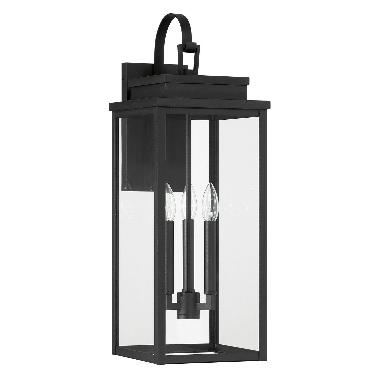 Thesis Lighting 207743A Hillside Exterior Wall Sconce in Textured Black