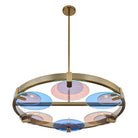 Kalco - 528555WB - Six Light Chandelier - Optics - Winter Brass