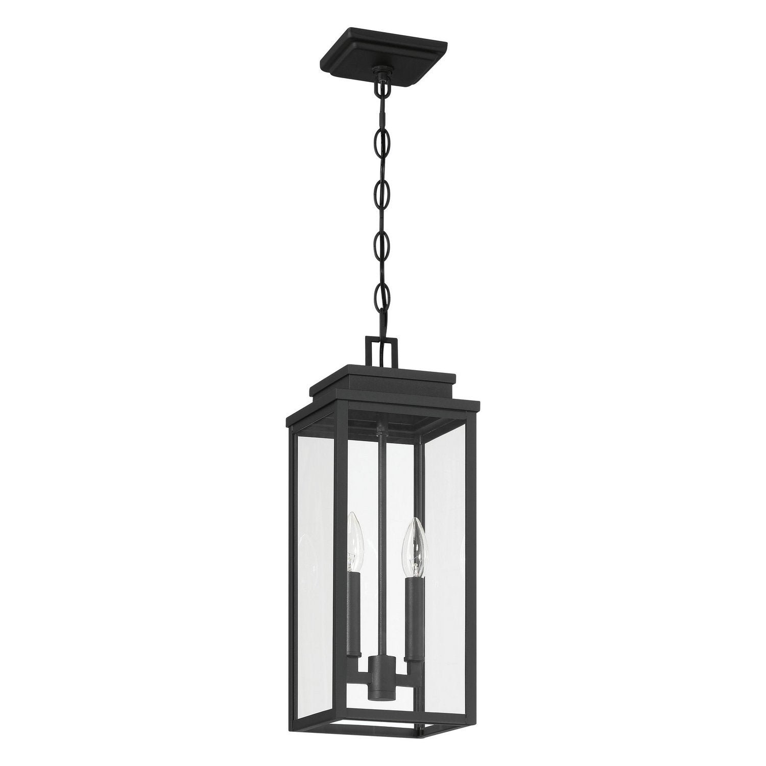 Thesis Lighting 207746A Hillside Exterior Pendant in Textured Black