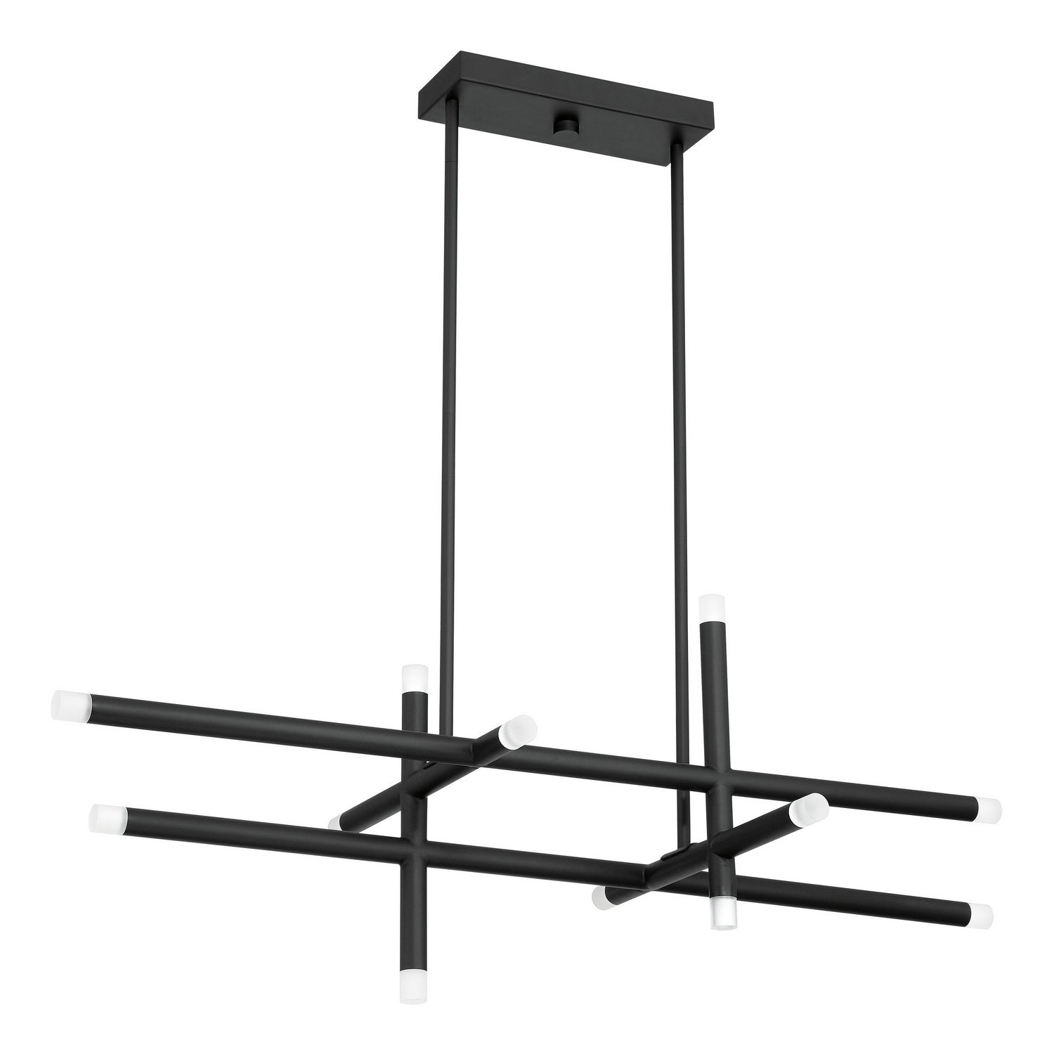 Thesis Lighting 207295A Manhattan LED Chandelier in Matte Black