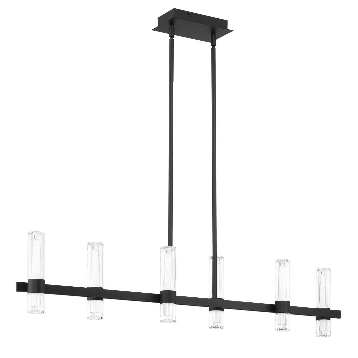 Thesis Lighting 207313A Ristretto LED Linear Chandelier in Matte Black