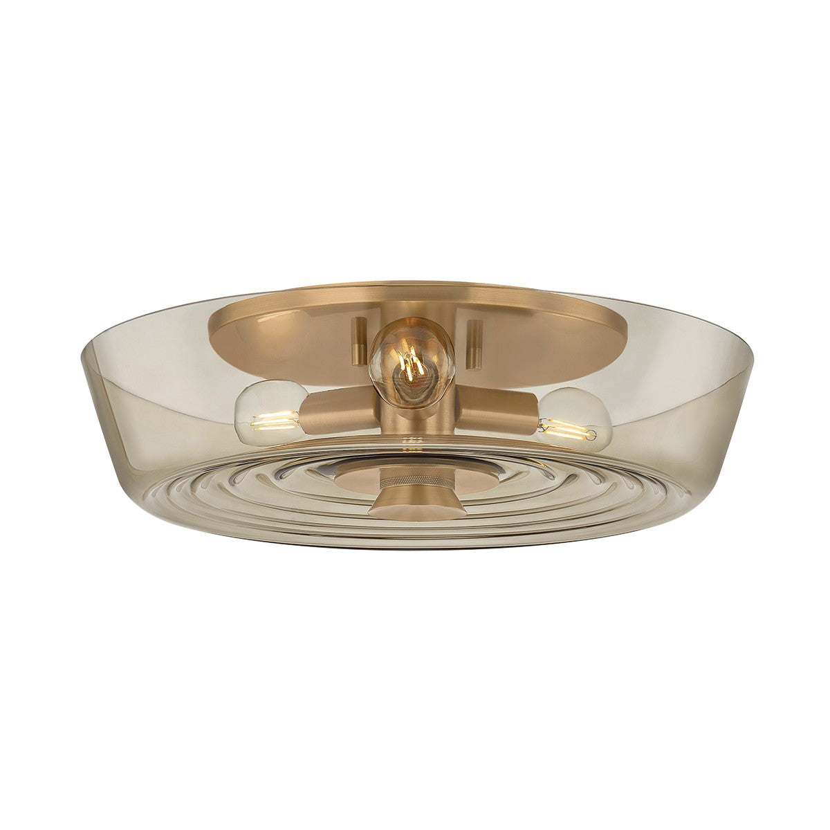 Troy Lighting Canada - C3916-PBR - Three Light Flush Mount - Theodore - Patina Brass