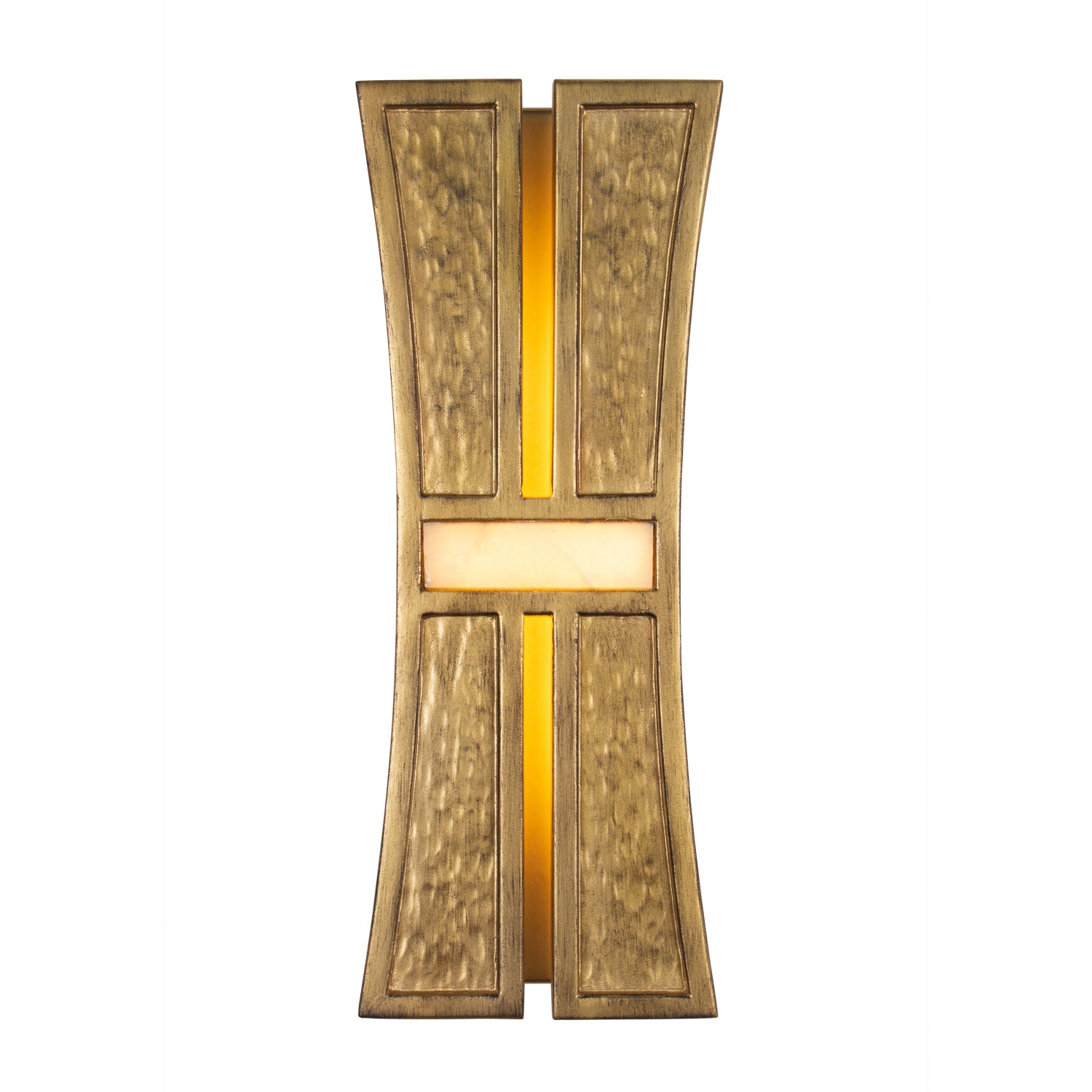 Kalco - 528421RBG - LED Wall Sconce - Dos - Rustic Gold and Brushed Gold