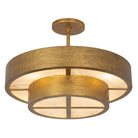 Kalco - 528645RSG - Eight Light Convertible Pendant / Semi-Flush - Moda - Rustic Gold