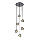Kalco - 529552SBN - Six Light Chandelier - Pallina - Satin Black Nickel